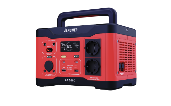 Аккумуляторная портативная электростанция APS600 A-IPOWER Аккумуляторная портативная электростанция APS600 A-IPOWER