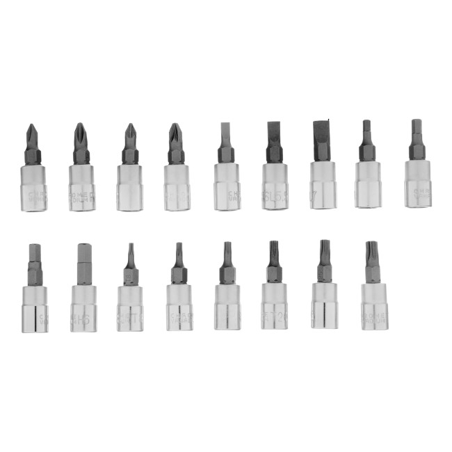 Набор торцевых головок с трещоткой 1/4"и 3/8" 44 предмета Stels