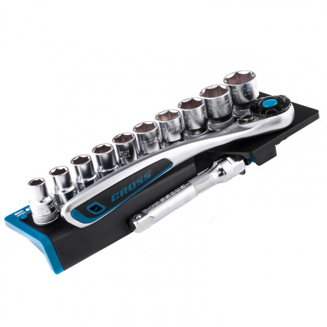 Набор торцевых головок 1/2", CrV, 12 предметов Gross