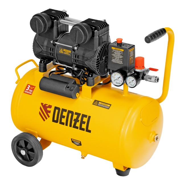 Компрессор безмасляный малошумный DLP-950/24 Denzel