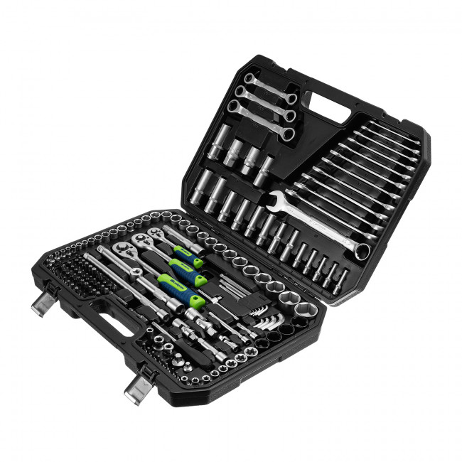 Набор инструментов 1/2", 3/8", 1/4" 160 предметов Сибртех