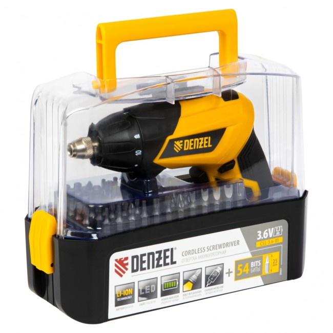 Отвертка аккумуляторная CSL-3.6-01 Denzel