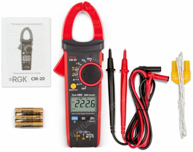 Токовые клещи RGK CM-20