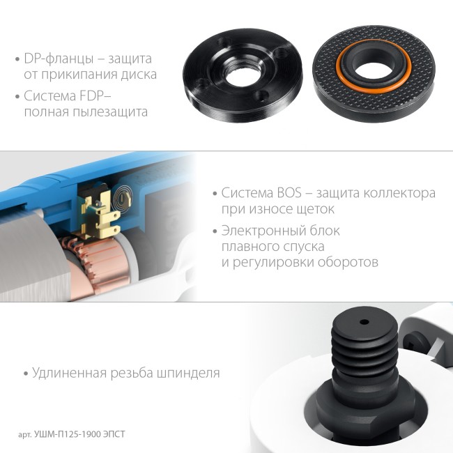 УШМ ЗУБР Профессионал УШМ-П125-1900 ЭПСТ