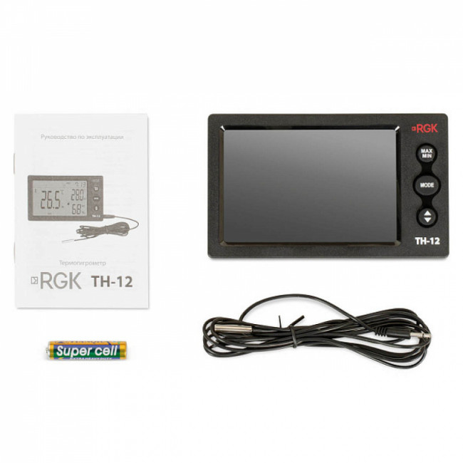 Термогигрометр RGK TH-12 с поверкой