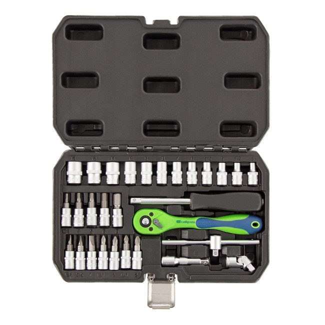 Набор инструментов 1/4" CrV 29 предметов Сибртех