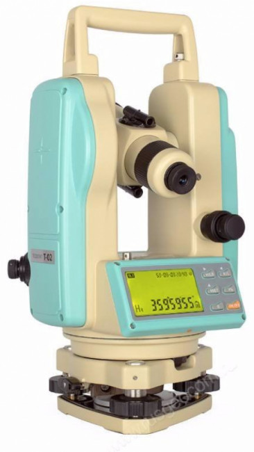 Комплект теодолит RGK T-02 (оптический отвес) штатив рейка - 3 в 1