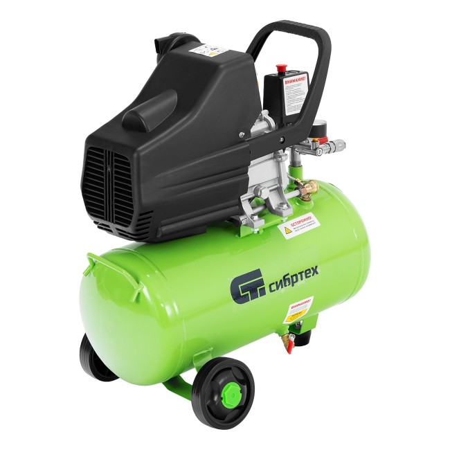 Компрессор с набором КК-1500/24 ПЛЮС прямой привод, масляный Сибртех Компрессор с набором КК-1500/24 ПЛЮС прямой привод, масляный Сибртех