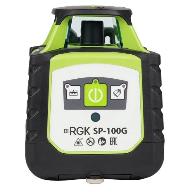 Комплект: ротационный нивелир RGK SP-100G + штатив RGK SH-170, рейка RGK LR-2