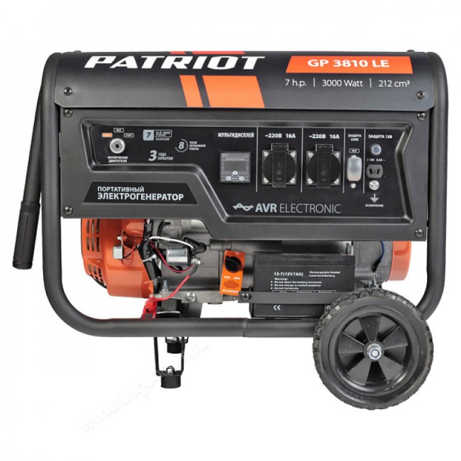 Бензиновый генератор Patriot GP 3810LE Бензиновый генератор Patriot GP 3810LE