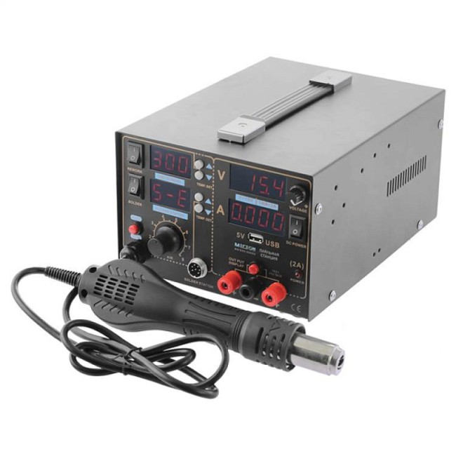 Многофункциональная паяльная станция 3 в 1 МЕГЕОН 00503