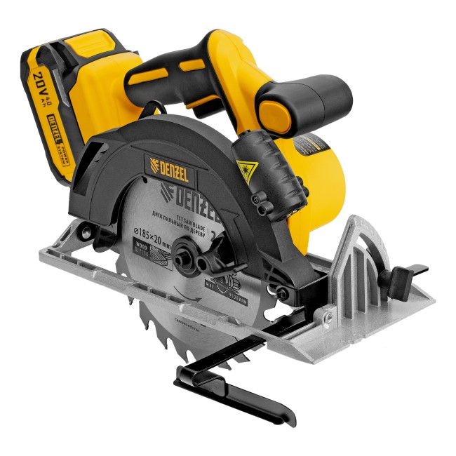 Пила циркулярная аккумуляторная CCSH-BL-20-185 Denzel