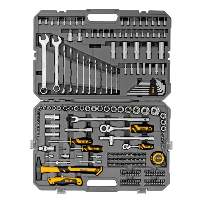 Набор инструментов 1/2", 1/4" 194 предмета Denzel Набор инструментов 1/2", 1/4" 194 предмета Denzel