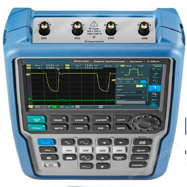 Портативный осциллограф Rohde & Schwarz RTH1004 с опциями RTH-B242, RTH-K200, RTH-K201