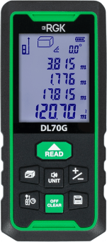 Лазерный дальномер RGK DL70G - зеленый луч