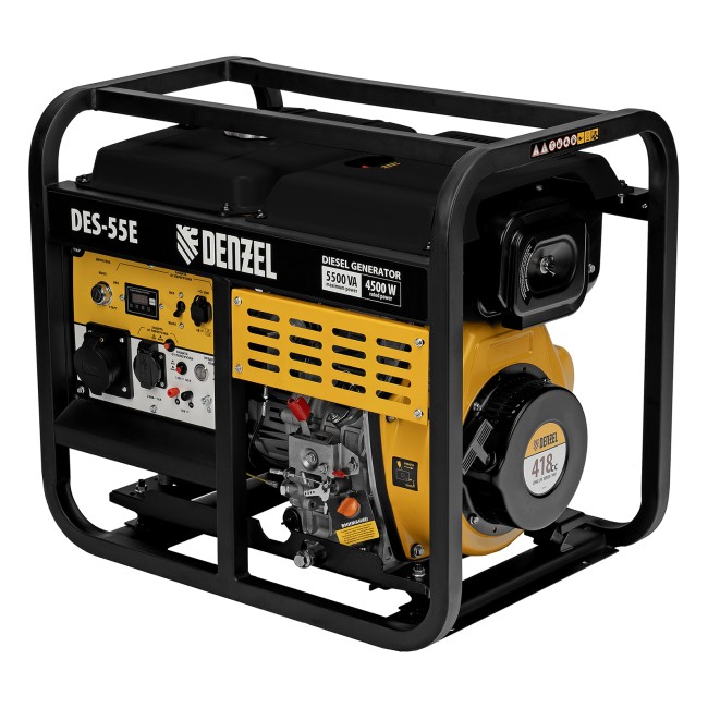 Генератор дизельный DES-55E, 5,5 кВт Denzel