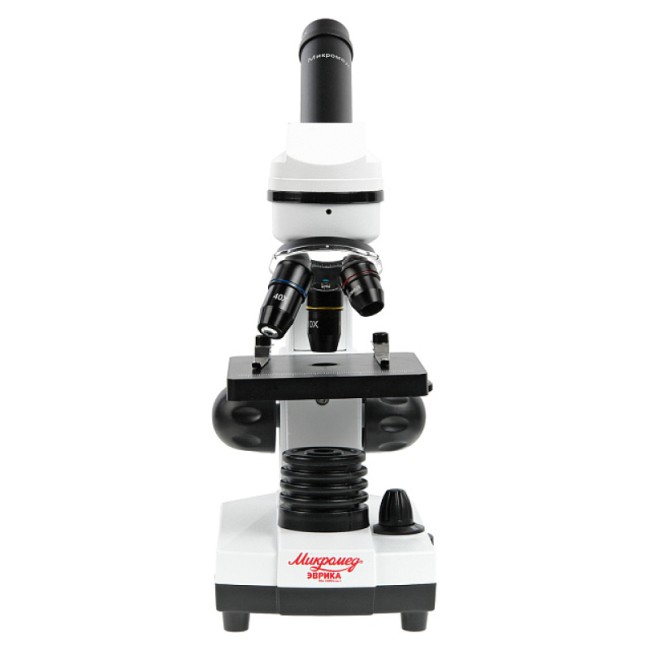 Микроскоп школьный Микромед Эврика 40x-1600x (вар. 2) с видеоокуляром