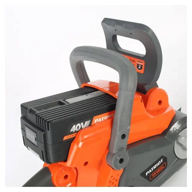 Аккумуляторная цепная пила Patriot CS 402 XL 40В, с АКБ 2.5 Ач + ЗУ