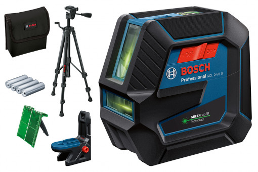 Лазерный уровень Bosch GCL 2-50 G + BT 150 (0.601.066.M01)