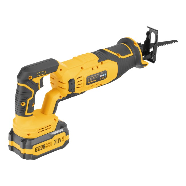 Пила сабельная аккумуляторная RS-180 Denzel Пила сабельная аккумуляторная RS-180 Denzel