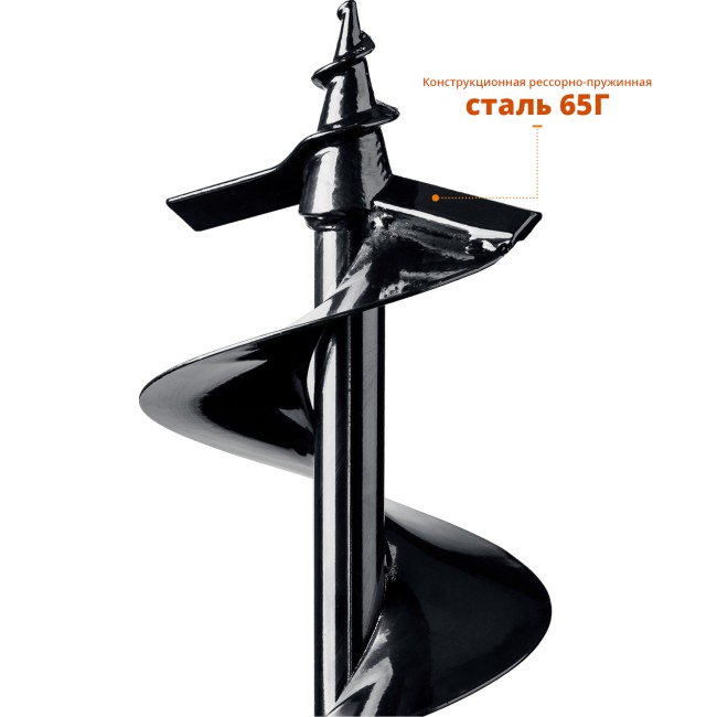 Шнек для мотобуров ЗУБР d 150 мм, грунт