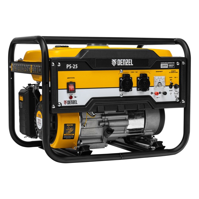 Генератор бензиновый PS 25, 2.5 кВт Denzel