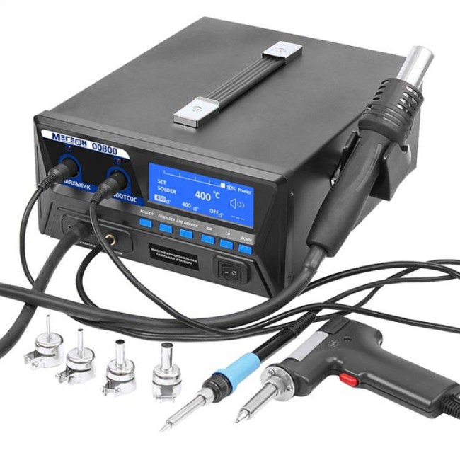 Многофункциональная паяльная станция МЕГЕОН 00800