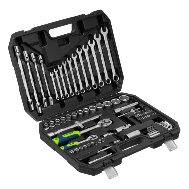 Набор инструментов 1/2", 1/4" 89 предметов Сибртех