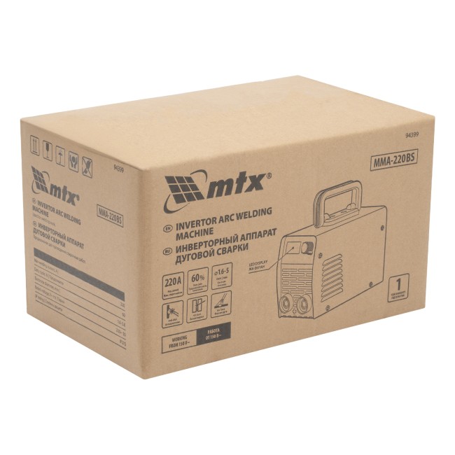 Инверторный аппарат дуговой сварки MMA-220BS MTX