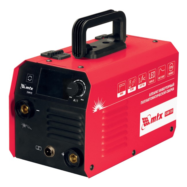 Аппарат инвертор. полуавтомат. cварки FCAW-130, 130 А, ПВ 60% MTX