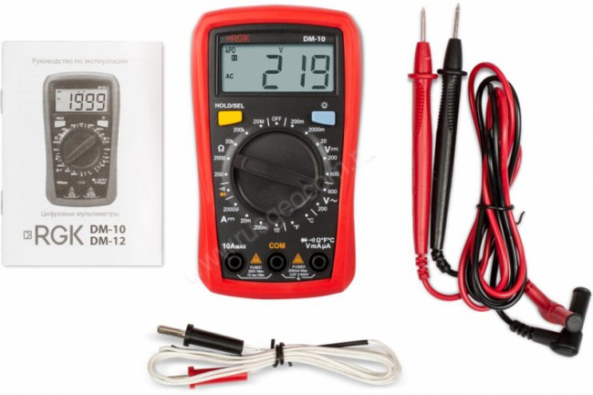 Мультиметр RGK DM-10 с поверкой