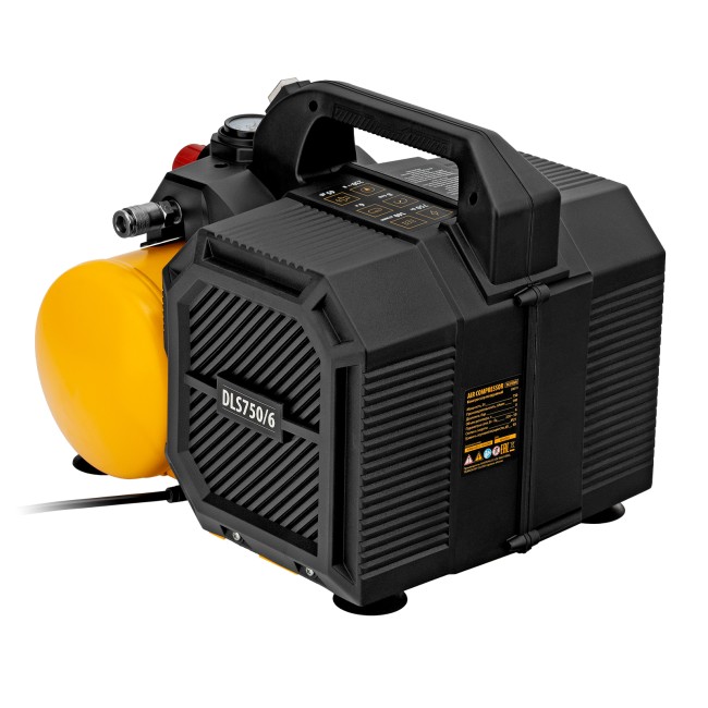 Компрессор безмасляный малошумный DLS750/6 Denzel