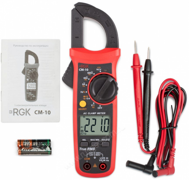 Токовые клещи RGK CM-10